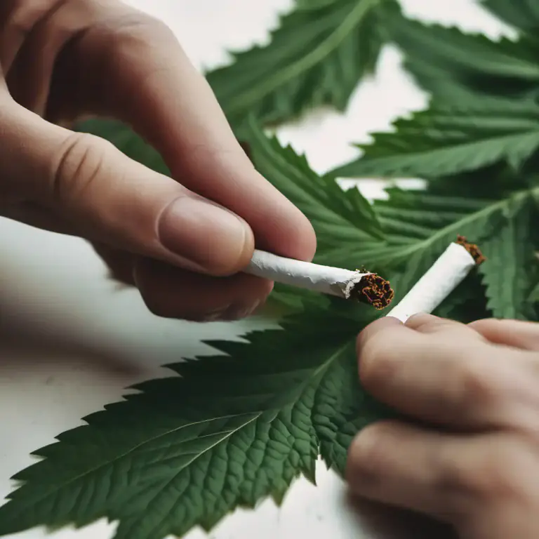Visual representation of "joint" - A marijuana cigarette