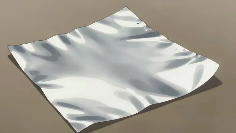 Visual representation of "foil" - A thin piece of metal