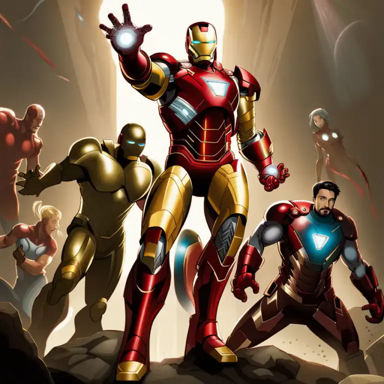 Visual representation of "avenger" - One of a group of fictional superheroes in comic books published by Marvel Comics