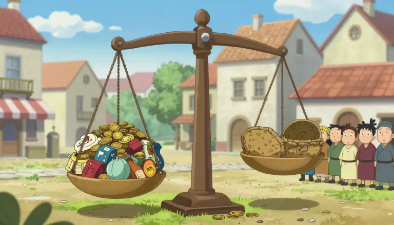 Visual representation of "imbalance" - A situation where two or more things are not equal or have an unequal relationship
