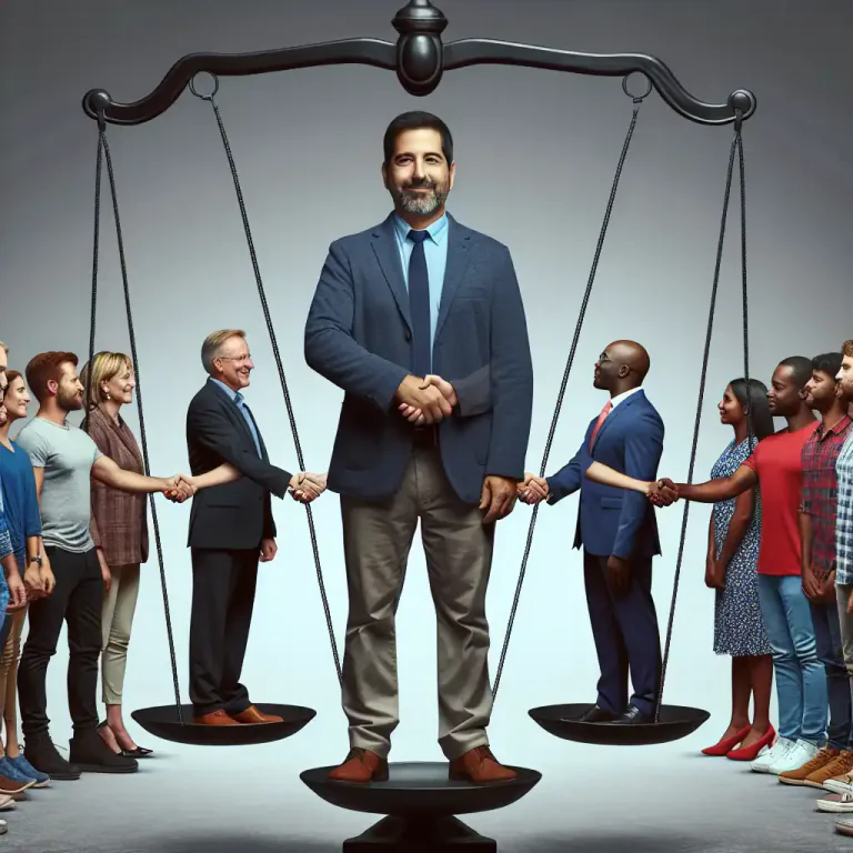 Visual representation of "centrist" - Having or showing beliefs that are in the middle and not extreme to the left or right in politics.