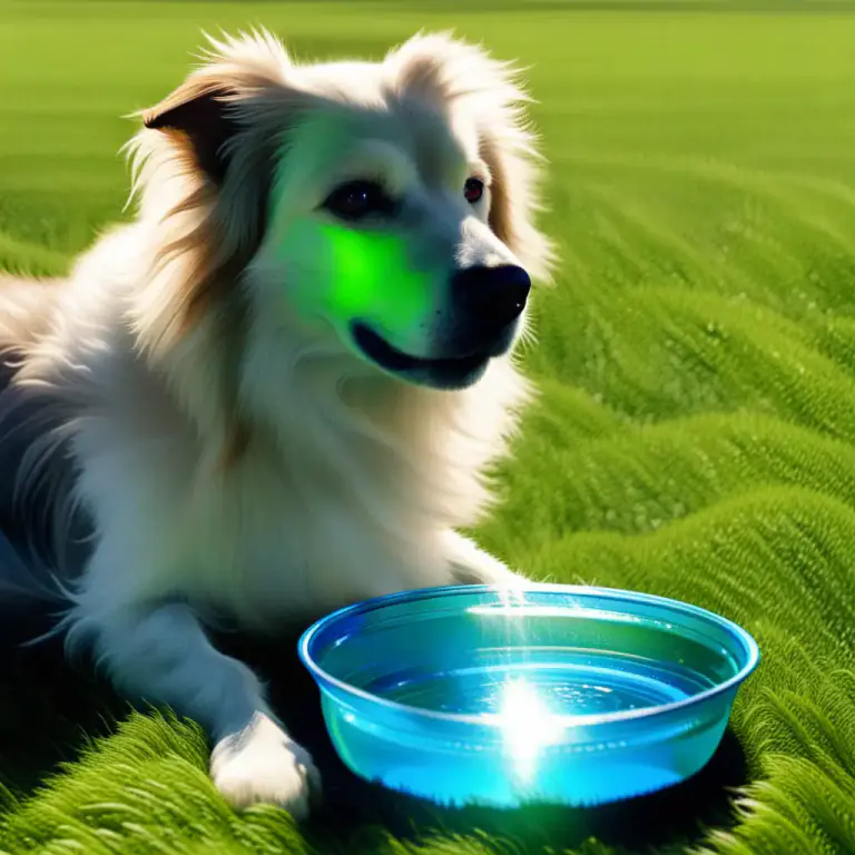 Visual representation of "lap up" - To consume eagerly, often used to talk about dogs drinking