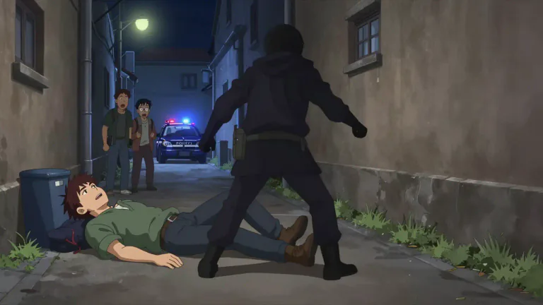 Visual representation of "murder" - To kill someone intentionally and unlawfully.