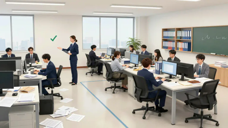 Visual representation of "professionalisation" - The act of making business practices more formal and standardised.