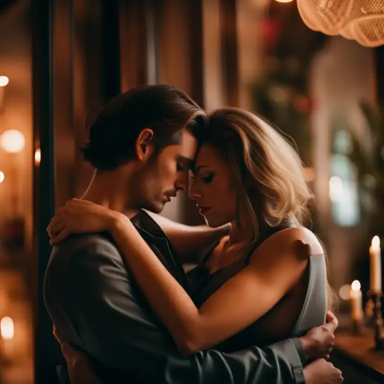 Visual representation of "intimacy" - The act of sexual intercourse or physical closeness