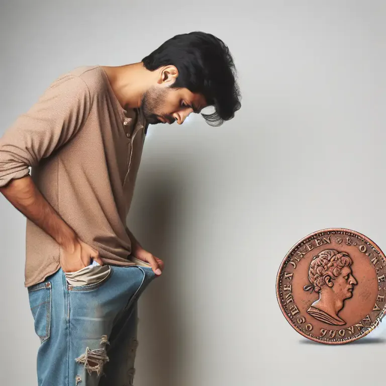 Visual representation of "sixpence" - A small amount of money.