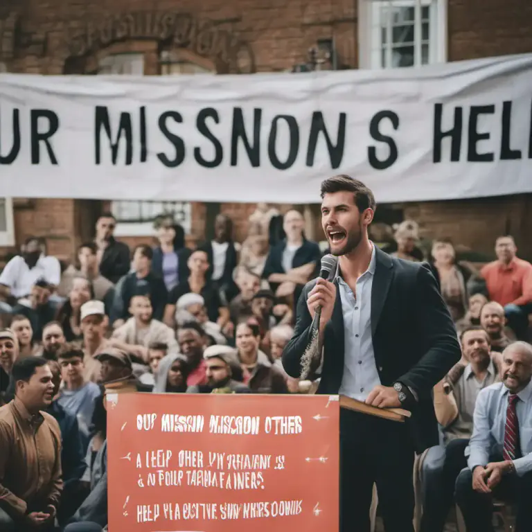 Visual representation of "mission" - An important goal or purpose that is accompanied by strong conviction.