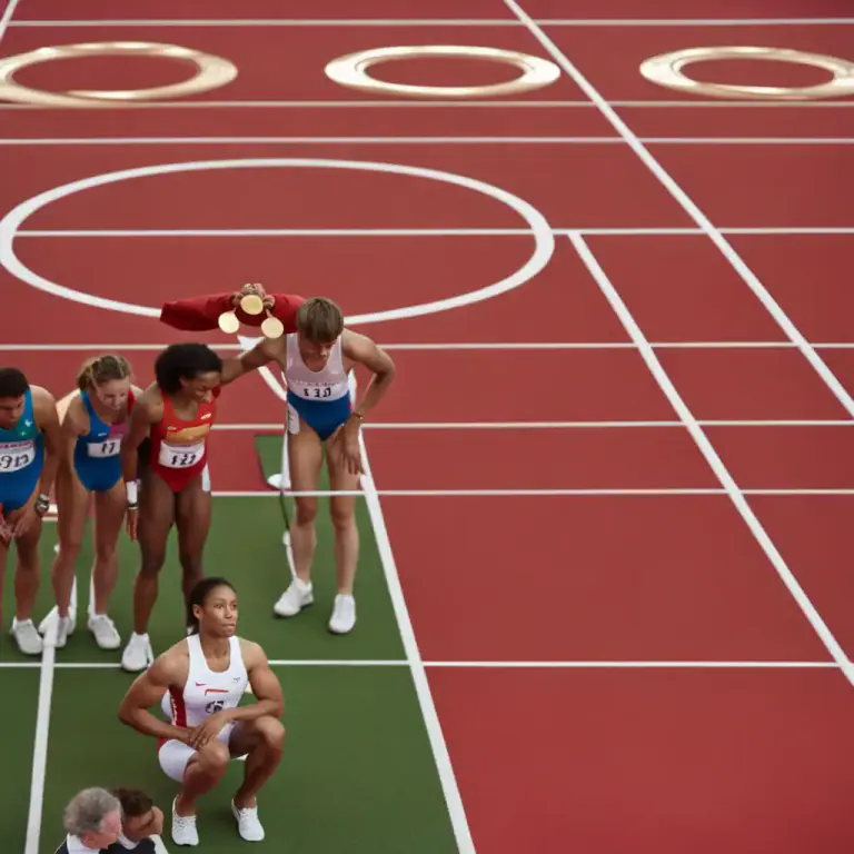 Visual representation of "try for" - To compete for something