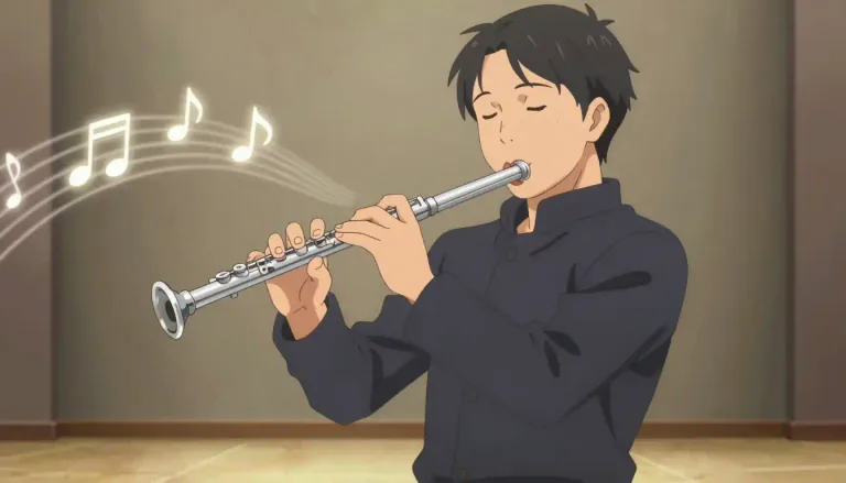 Visual representation of "flautist" - A person who plays the flute