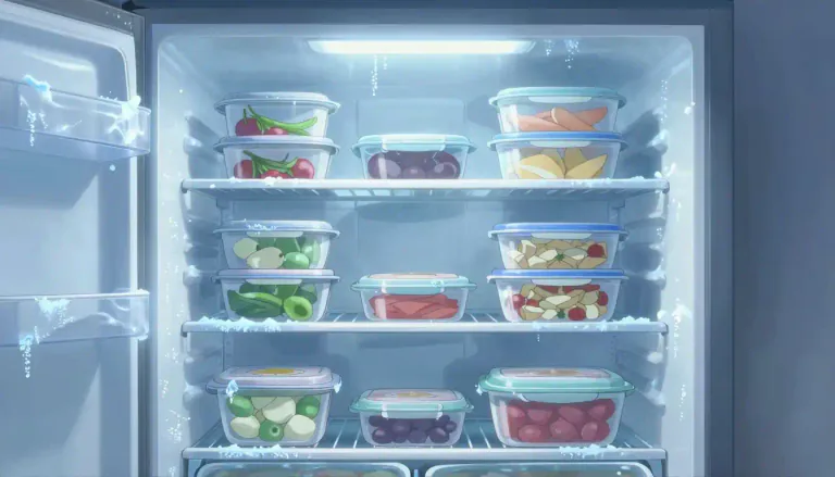 Visual representation of "freezer" - A device or room for keeping food or other things cold.