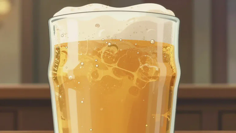 Visual representation of "ale" - A type of beer with a bitter flavor and higher alcoholic content.