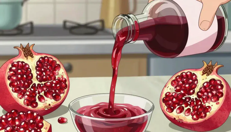 Visual representation of "grenadine" - A sweet red syrup made from pomegranates used for making cocktails or adding flavor to desserts