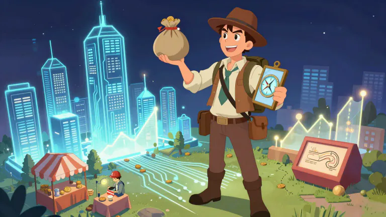 Visual representation of "adventurer" - A person who risks their money in new businesses hoping to make a lot of money