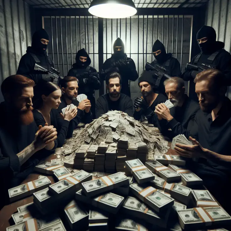 Visual representation of "swag" - Goods or money obtained illegally