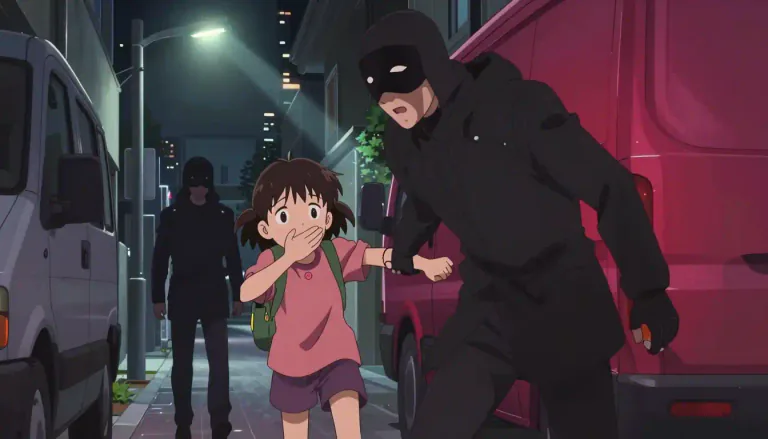 Visual representation of "abduction" - The act of taking someone away by force or threat, usually secretly