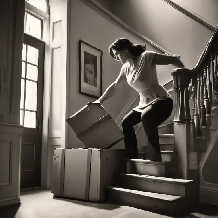 Visual representation of "drag down" - Physically pulling something downwards