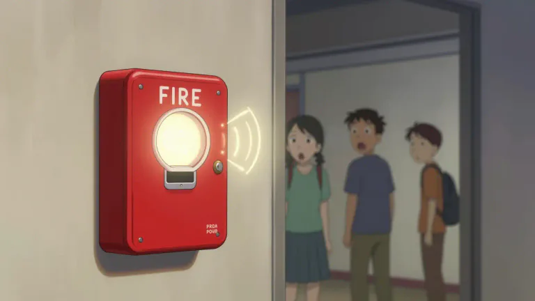 Visual representation of "alarm" - A device or system for warning of danger