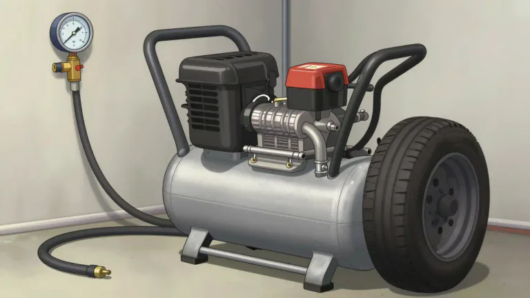 Visual representation of "compressor" - A machine or device that reduces the volume of something by applying pressure.