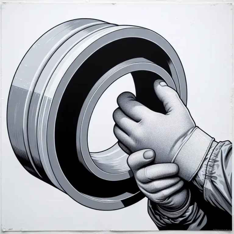 Visual representation of "flange" - To provide or connect with a projecting flat rim or edge.