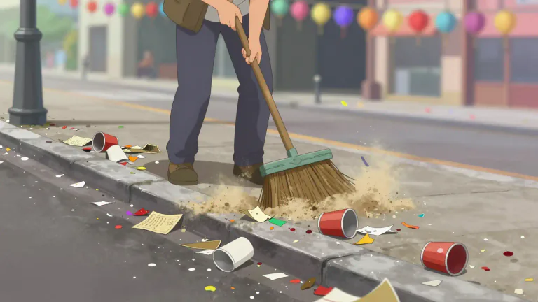 Visual representation of "detritus" - Waste or debris from any source