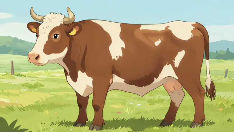 Visual representation of "shorthorn" - A type of cattle breed known for its short horns.
