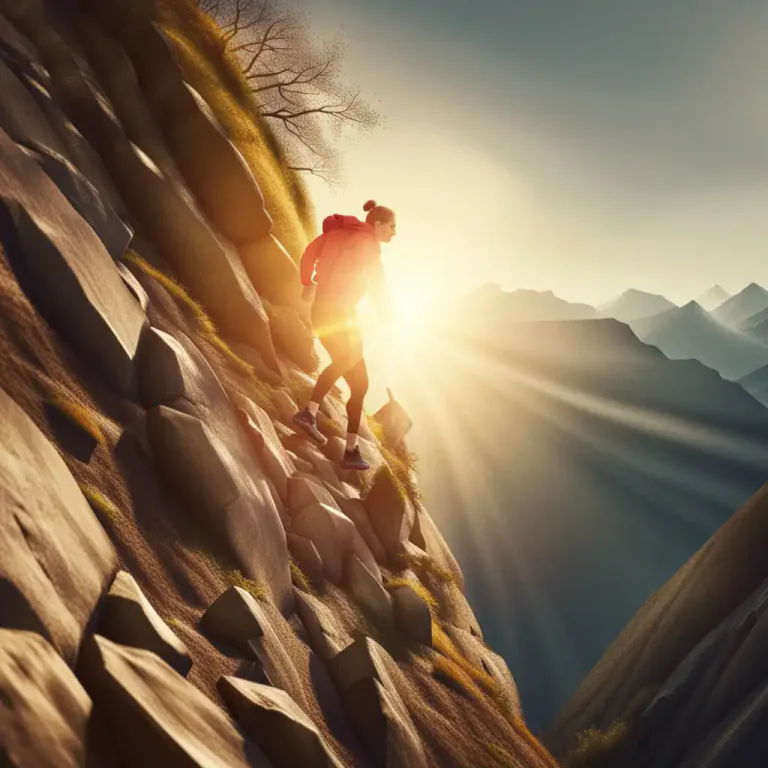 Visual representation of "get somewhere" - To make progress or achieve success