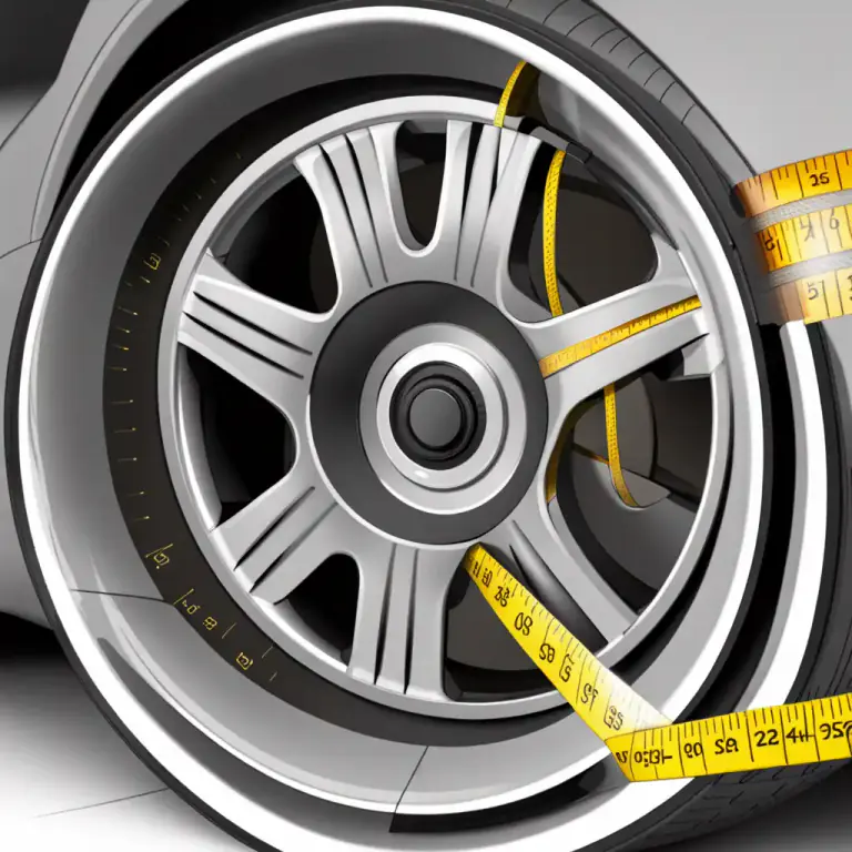 Visual representation of "offset" - In automotive design, the distance from the mounting surface of an undriven wheel to the rim's centerline.