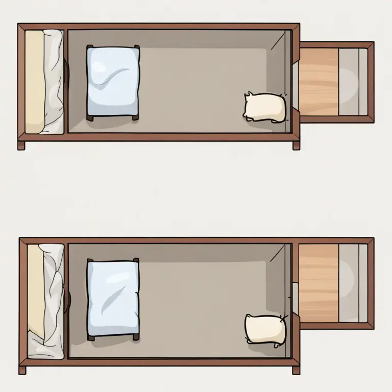 Visual representation of "separate" - not attached or united, different