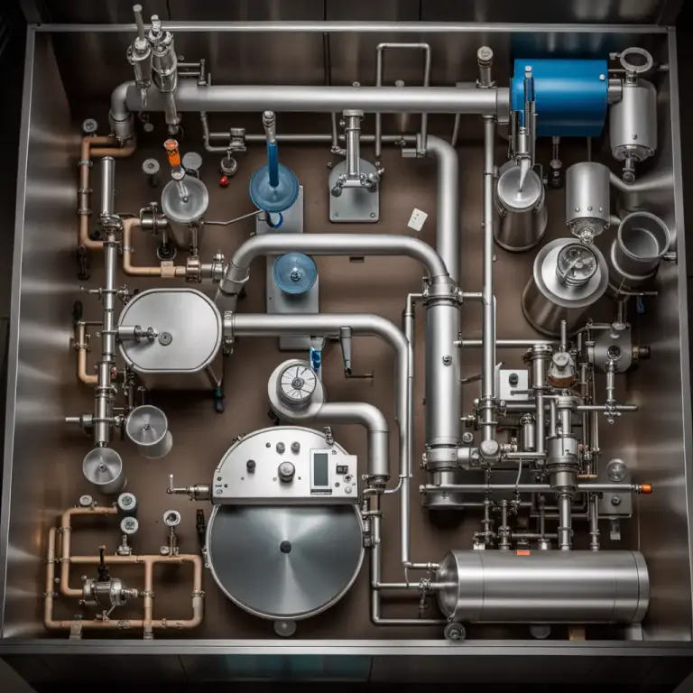 Visual representation of "distiller" - A machine or apparatus for distilling, which is a process of turning liquids into gas then condensing it back into a liquid.