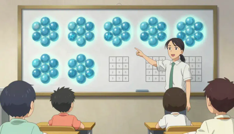 Visual representation of "decimal" - Related to or using the system of counting or measuring that is based on the number ten