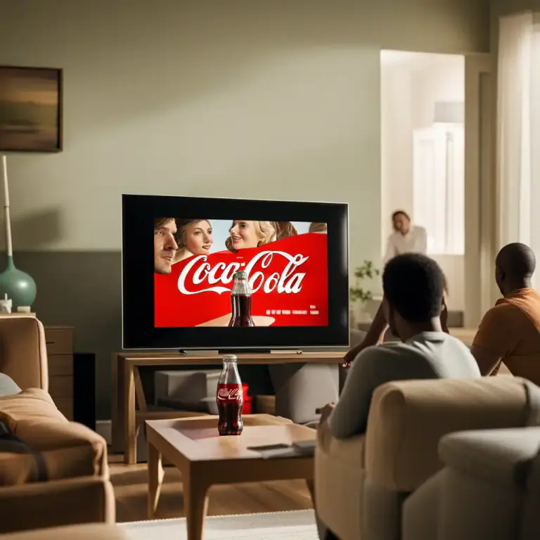 Visual representation of "placement" - The act of placing a product or service in a movie or TV show as a form of advertisement