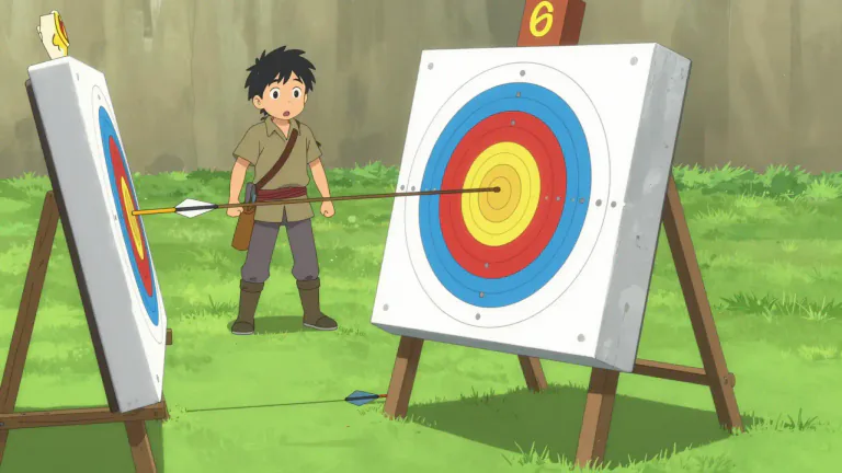 Visual representation of "undershoot" - To not reach far enough, to fail to achieve a target or goal.