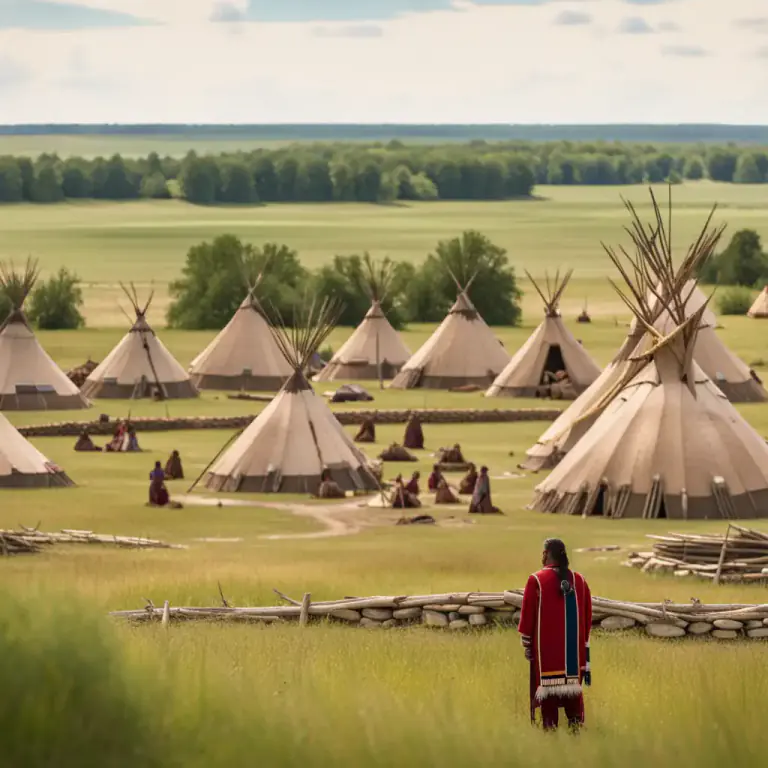 Visual representation of "reservation" - An area of land set aside for a specific purpose, such as for the Indigenous people of the United States.