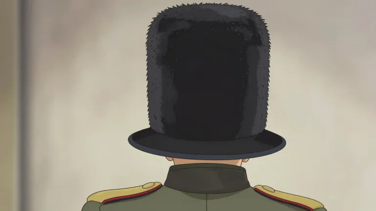 Visual representation of "busby" - A tall fur hat or cloth cap traditionally worn by certain kinds of British soldiers.