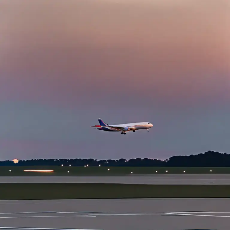 Visual representation of "take off" - When an airplane or bird moves upwards from the ground and begins to fly.