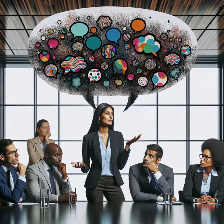 Visual representation of "rhetoric" - Language designed to have a persuasive or impressive effect, but often regarded as lacking in sincerity or meaningful content