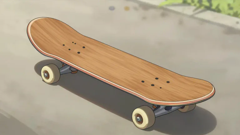 Visual representation of "skateboard" - A board with wheels used for riding while standing.