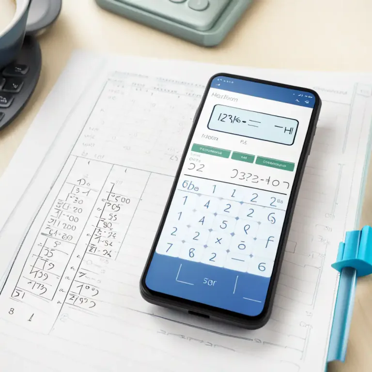 Visual representation of "calculator" - A software program that performs calculations