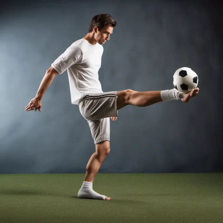 Visual representation of "kick against" - To physically strike with the foot.