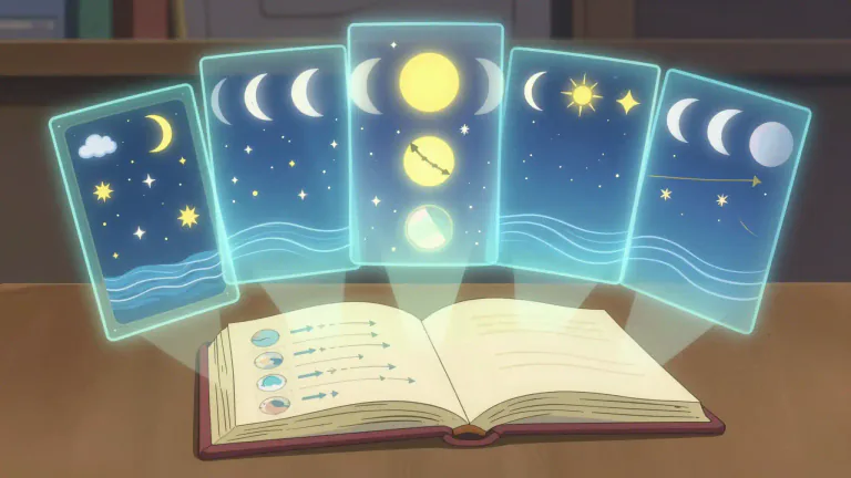 Visual representation of "ephemeris" - A publication or database that provides information, particularly about transient data.