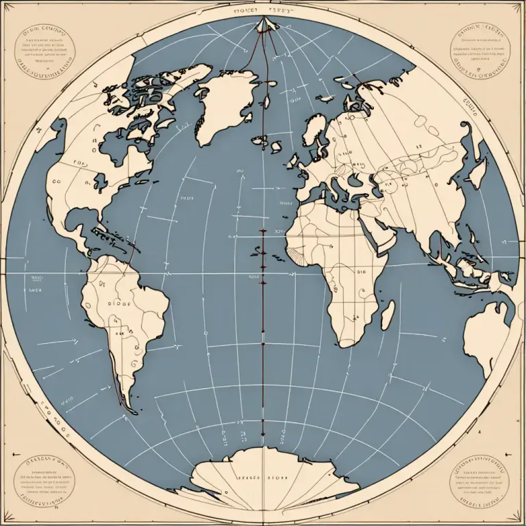 Visual representation of "projection" - A way of representing the Earth's surface or a part of it on a flat map