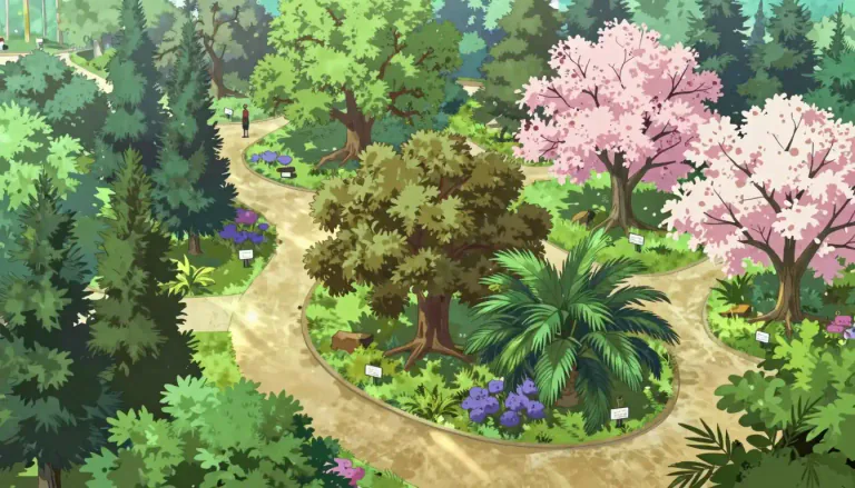 Visual representation of "arboretum" - A place with a large number of different types of trees, usually for study and display purposes.