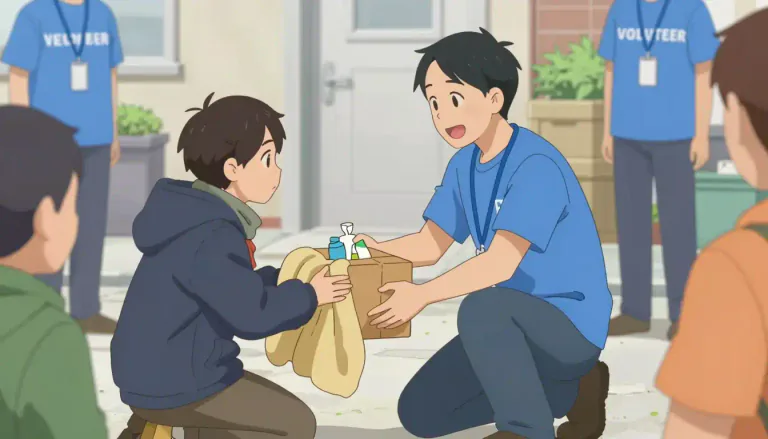 Visual representation of "outreach" - The act of reaching out or contact with someone to give or receive help, or offer services