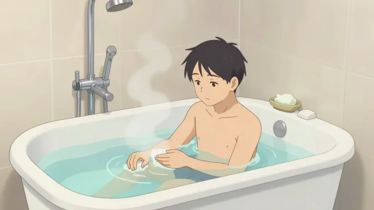 Visual representation of "bath" - A place where you wash in water, usually a large container in a bathroom