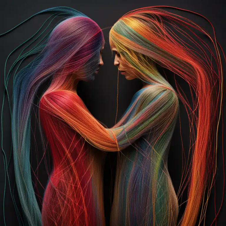 Visual representation of "intertwine" - to be closely related or connected in some way