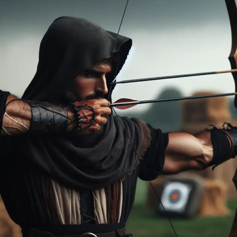 Visual representation of "poundage" - A system used in archery to measure the pulling power of a bow.