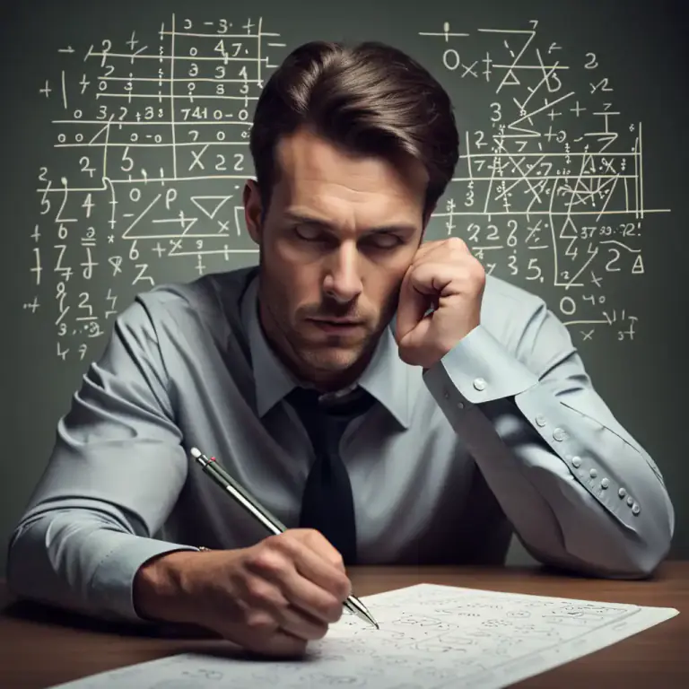 Visual representation of "puzzle" - To solve or try to solve a puzzle or problem.
