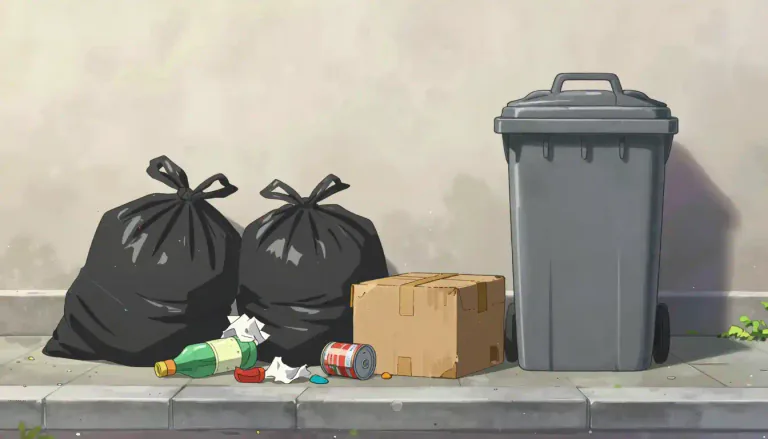 Visual representation of "rubbish" - Waste material or things that are no longer wanted or needed
