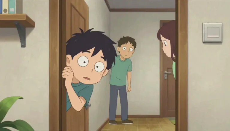 Visual representation of "eavesdrop" - To secretly listen to someone else's conversation.