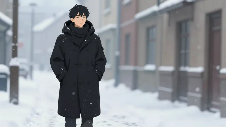 Visual representation of "greatcoat" - A long, heavy coat typically worn in cold weather.